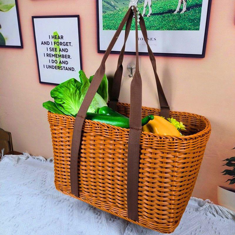 Handwoven Decorative Market Basket Kalsten