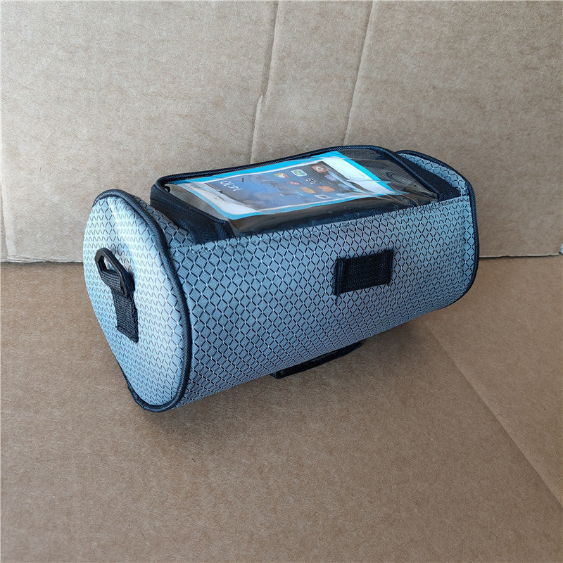 waterproof bicycle handlebar phone bag with touchscreen pocket and zippered cargo Kalsten