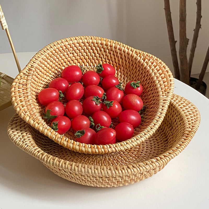 Handmade decoration basket with flat design Acalora