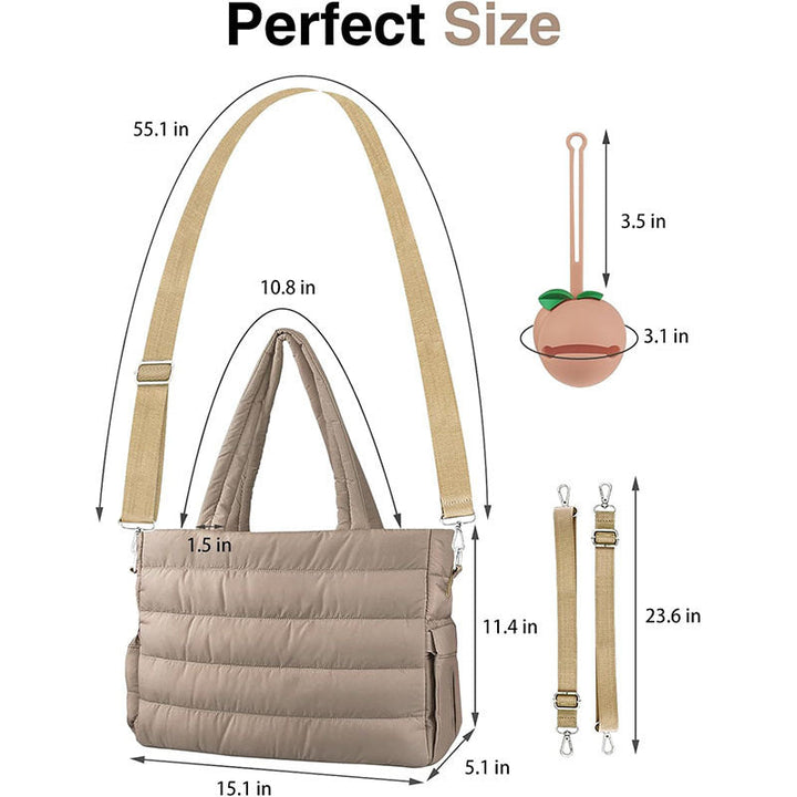 Padded shoulder bag with detachable shoulder strap Kalsten