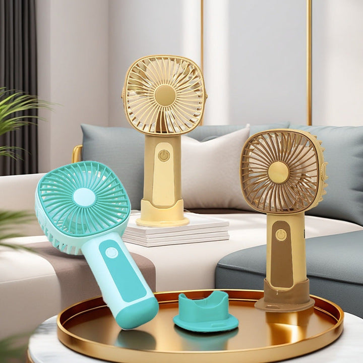 Women's Portable USB Hand Fan with Adjustable Tilt Angle Kalsten
