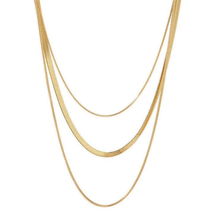 Triple Layered Chain Necklace Kalsten