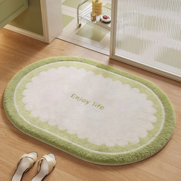 Soft Plush Round Bathroom Rug Kalsten