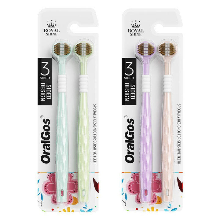 Triple-Sided Deep Cleaning Toothbrush Set Kalsten
