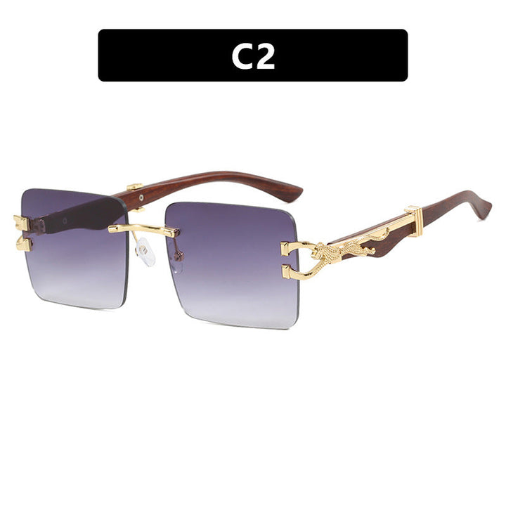 Ladies elegant square sunglasses with high-quality wooden frame Kalsten