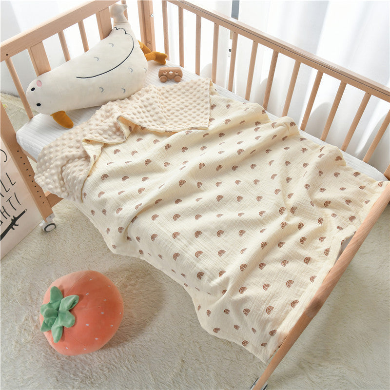 Plush Quilted Double-Sided Baby Blanket kalsten