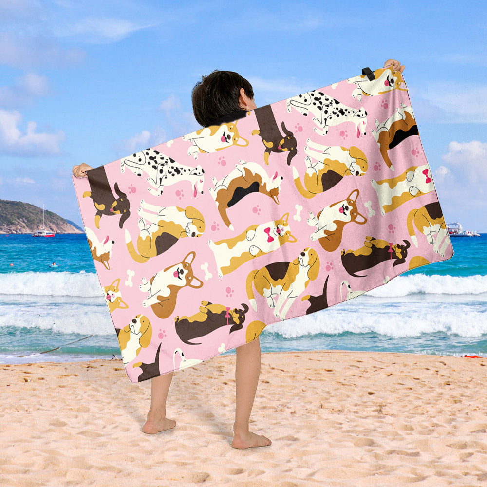 Beach blanket with colorful cupcake design Kalsten