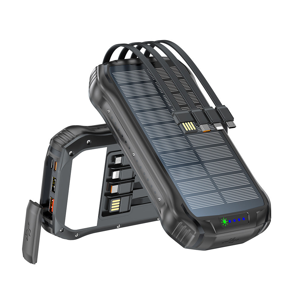 Robust solar power bank with fast charging function and integrated LED lamp Kalsten
