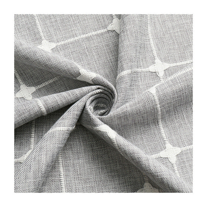 Textured Grid Design Window Curtain Kalsten