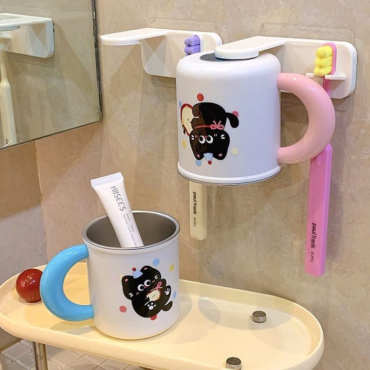 Wall cup holder with creative animal motif Kalsten