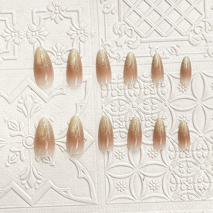 Premium Glitter Ombre Press-On Nails Kalsten