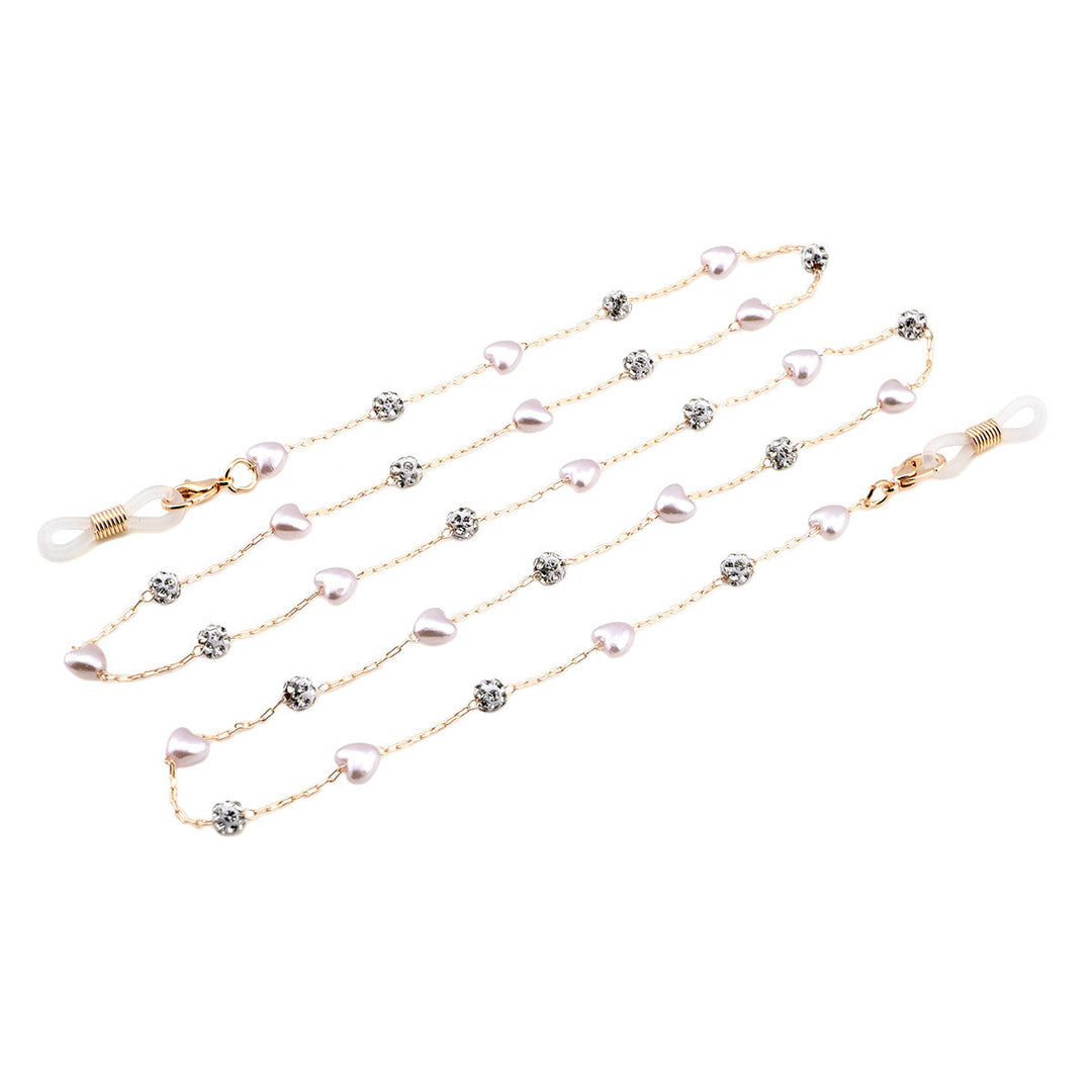 Elegant Crystal-Embellished Eyewear Chain Kalsten