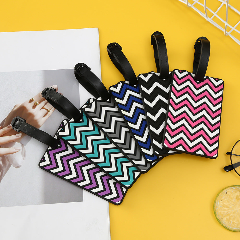 Women's Luggage Tag with Modern Zigzag Pattern Kalsten