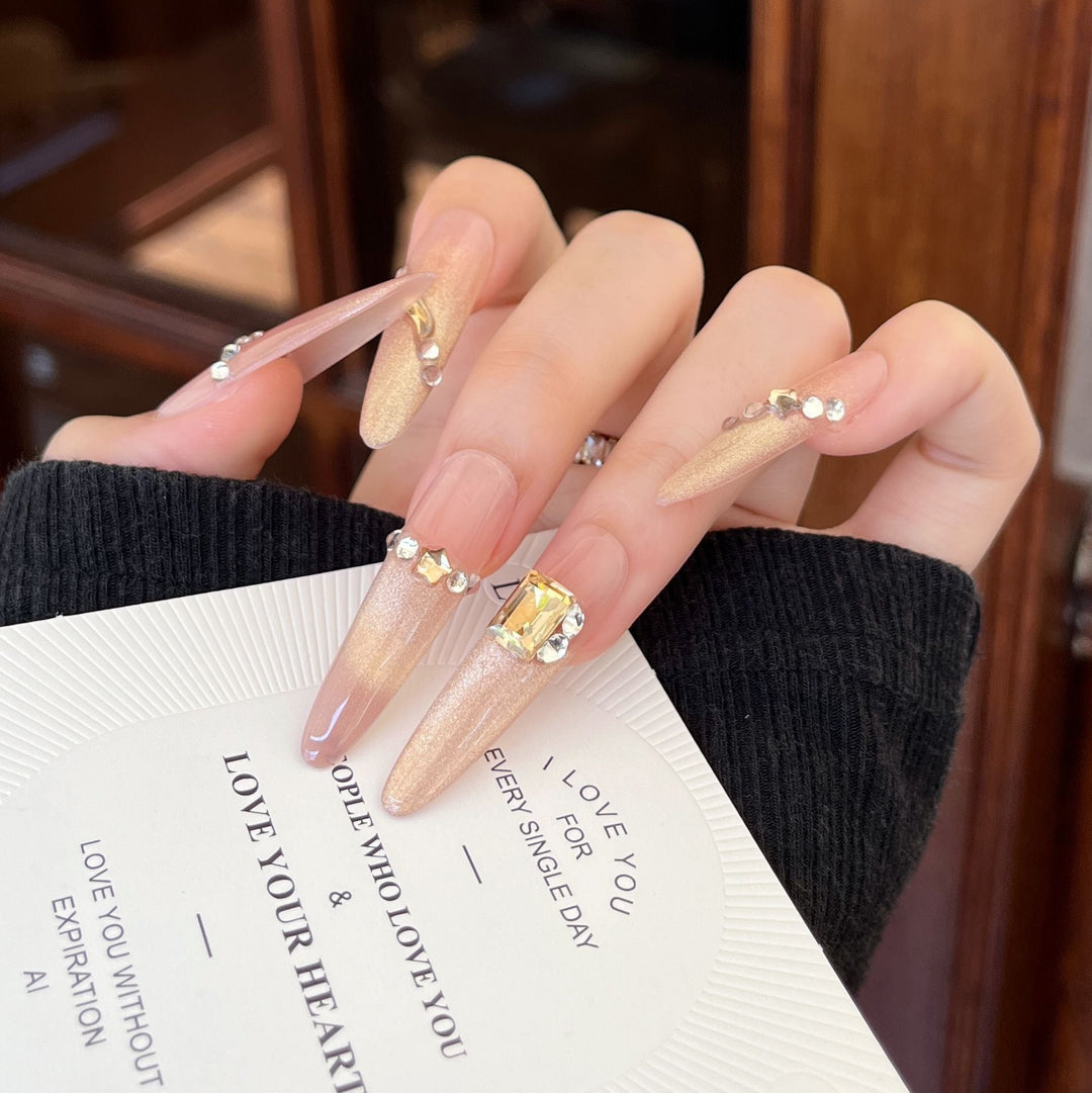 Glamorous Stiletto Press-On Nail Extensions Kalsten
