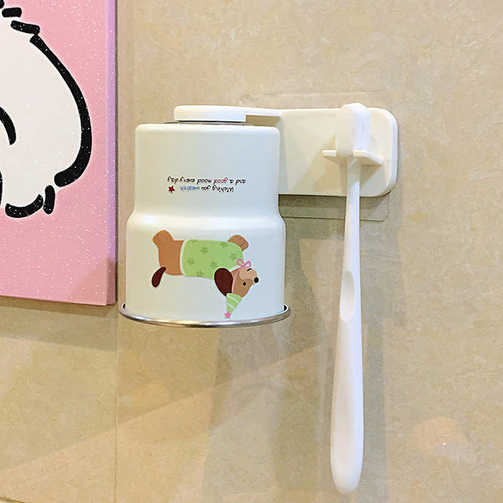 Wall-mounted toothbrush holder with playful animal design Kalsten
