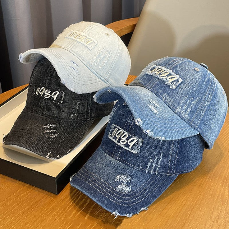 Women's Distressed Denim Baseball Cap Kalsten 1784188483