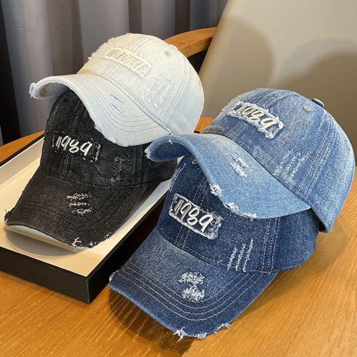 Women's Distressed Denim Baseball Cap Kalsten 1784188483