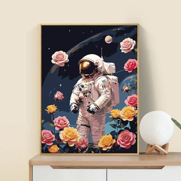 Astronaut Flower Art Print Kalsten