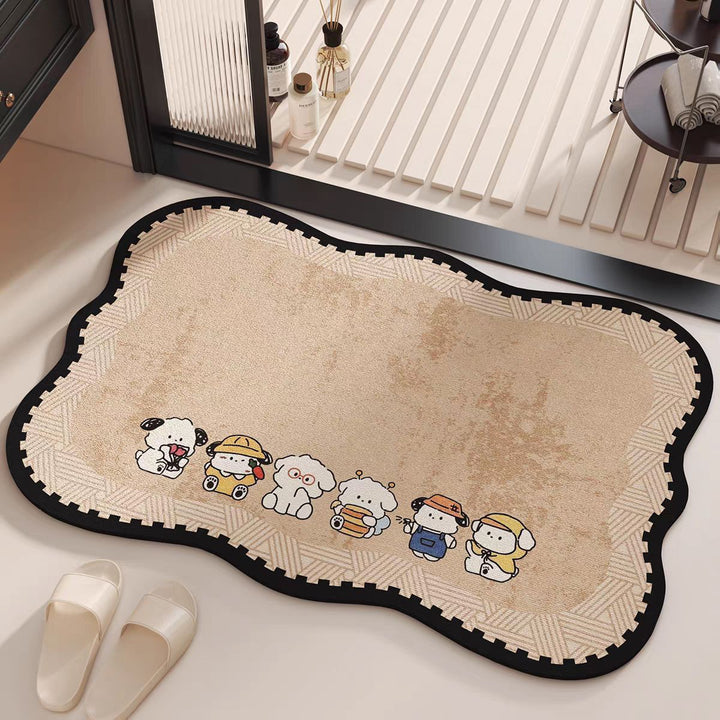 Cat-Themed Soft Plush Bath Mat Kalsten