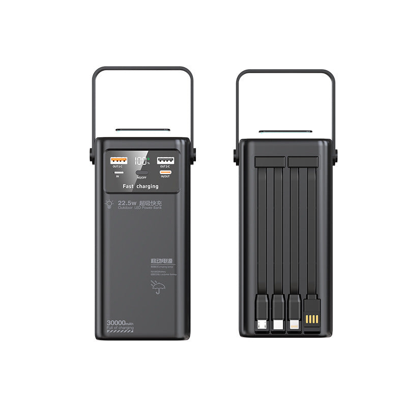 Portable power bank with LED lighting and fast charging function Kalsten