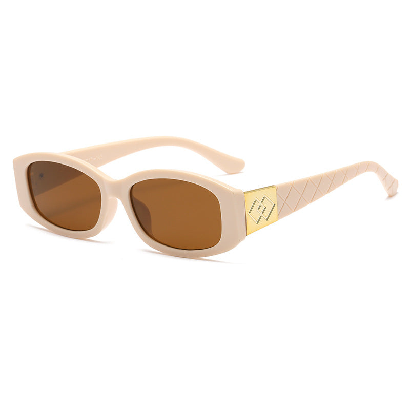 Women's modern sunglasses with unique golden frame Kalsten