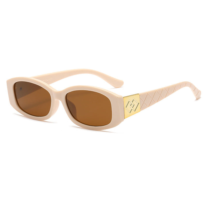 Women's modern sunglasses with unique golden frame Kalsten