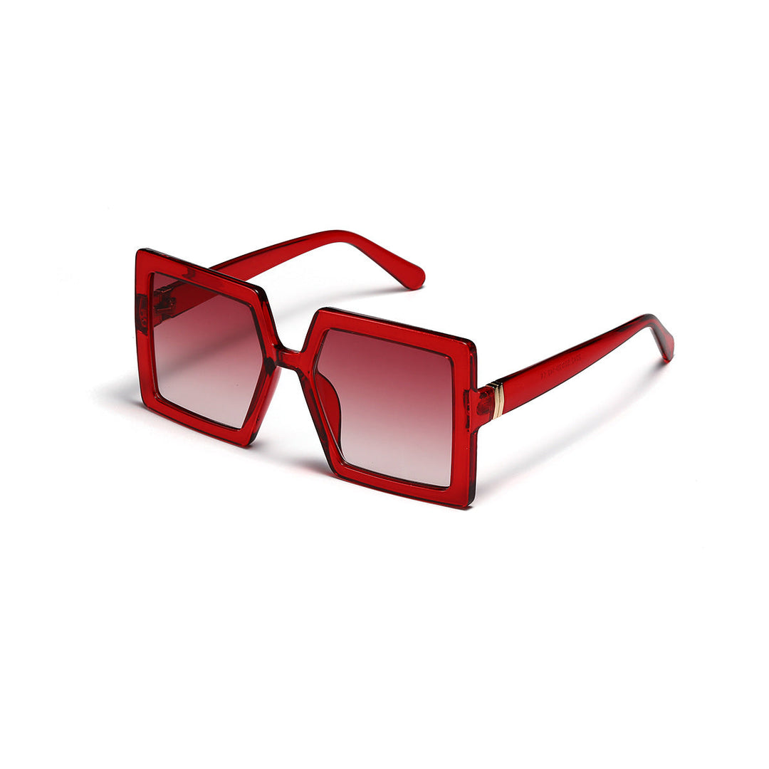 Ladies geometric sunglasses with modern, wide frame Kalsten