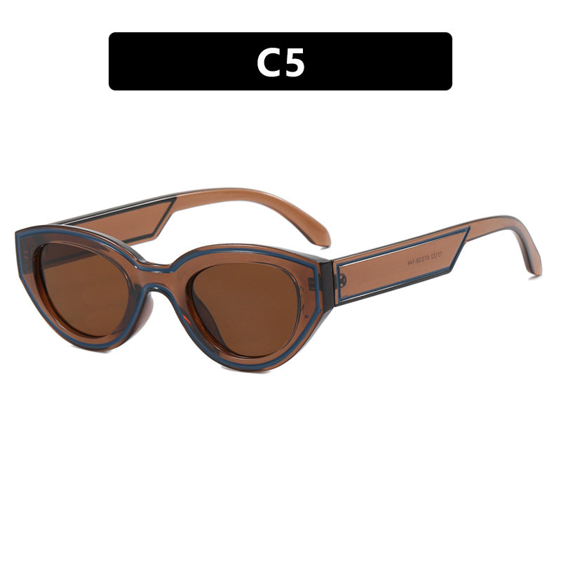 Women Cat-Eye Sunglasses with sturdy transparent frame and protective UV filter Kalsten