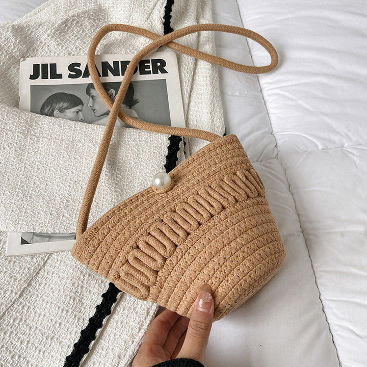 Playful Crossbody Bag Made of Braided Material Kalsten