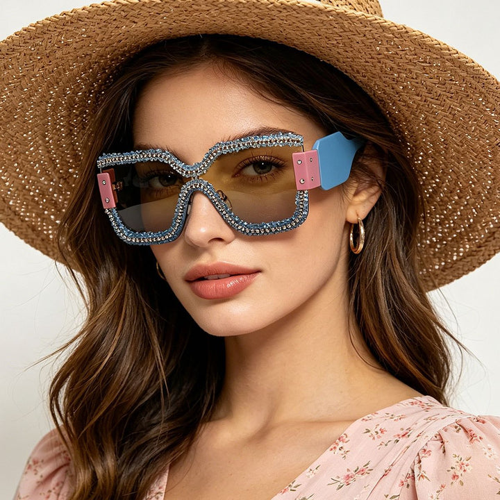 Women's fashionable safety glasses with unique crystal frame Kalsten