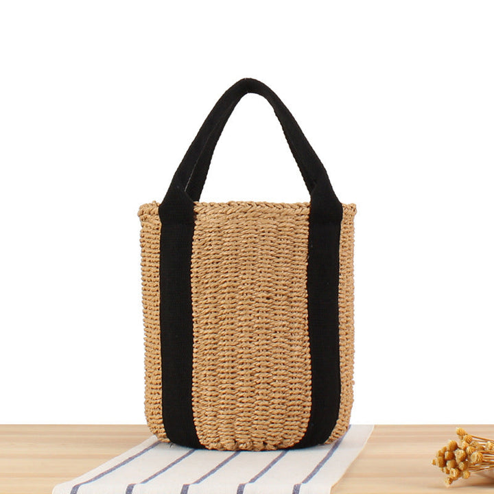 Structured Shopping Bag Made of Braided Natural Material Kalsten