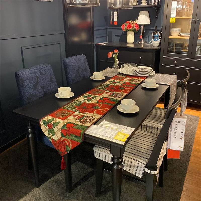 Festive Holiday-Themed Table Runner