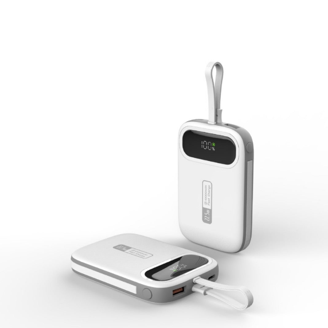 Portable power bank with fast USB-C connection and integrated LED display Kalsten