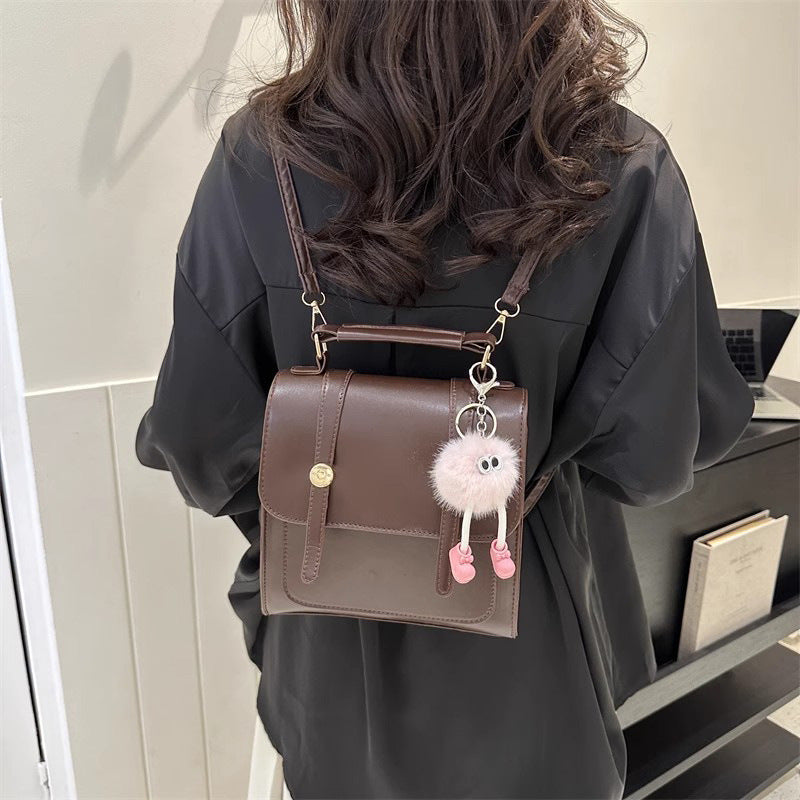 Textured Vegan Leather Satchel Kalsten