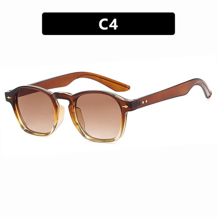 Ladies fashionable rectangular glasses with transparent frame Kalsten