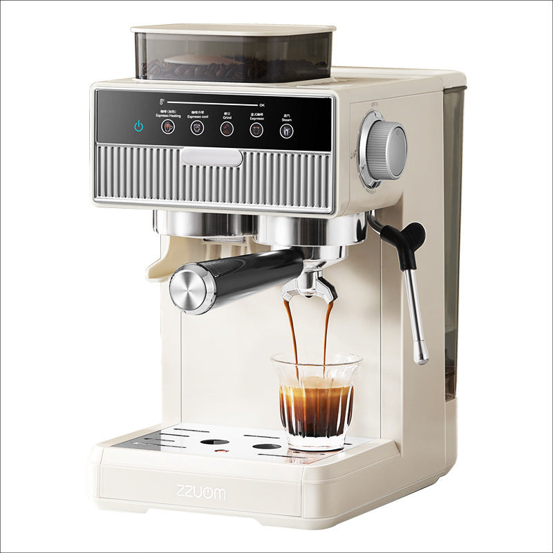 Espresso machine with integrated grinder and steam nozzles Kalsten