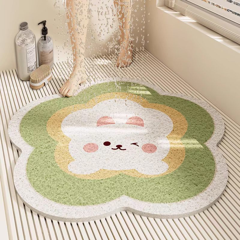 Floral Shaped Bath Mat Kalsten