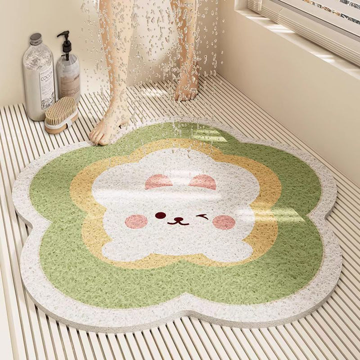 Floral Shaped Bath Mat Kalsten