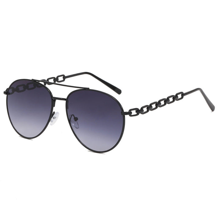 Women's Oversized Sunglasses with Fashionable Chain Frame Kalsten