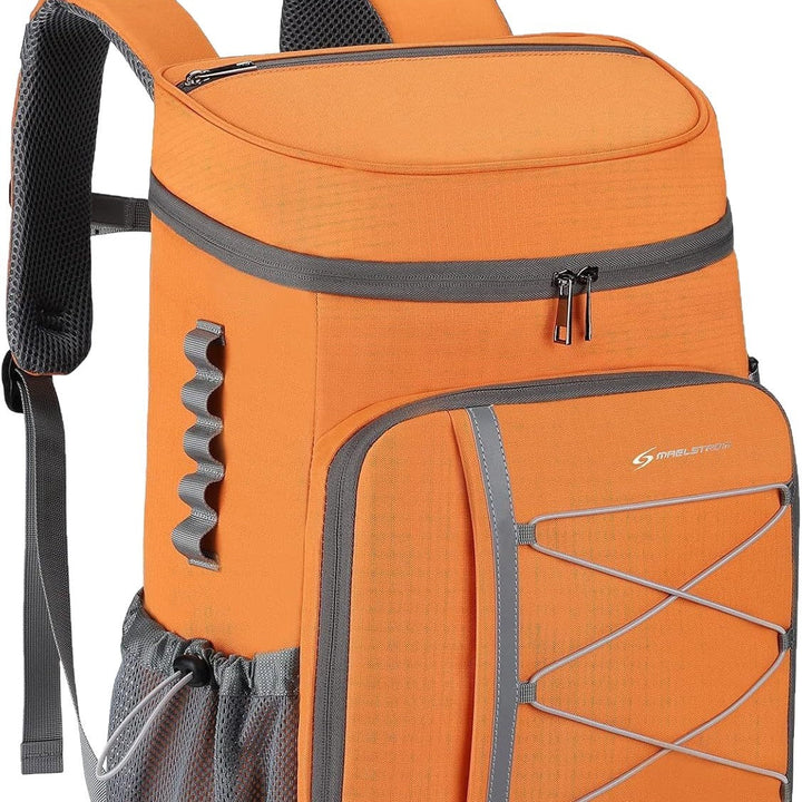 Unisex nan insulated picnic backpack with integrated cooler compartment, bottle holder and adjustable strap system Kalsten