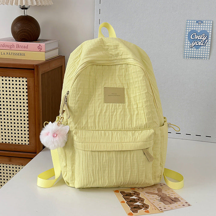 Lightweight Quilted School Backpack