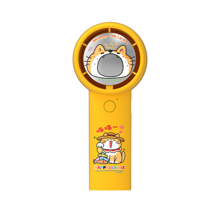 Unisex Portable Handheld Fan with Cute Cat Design Kalsten