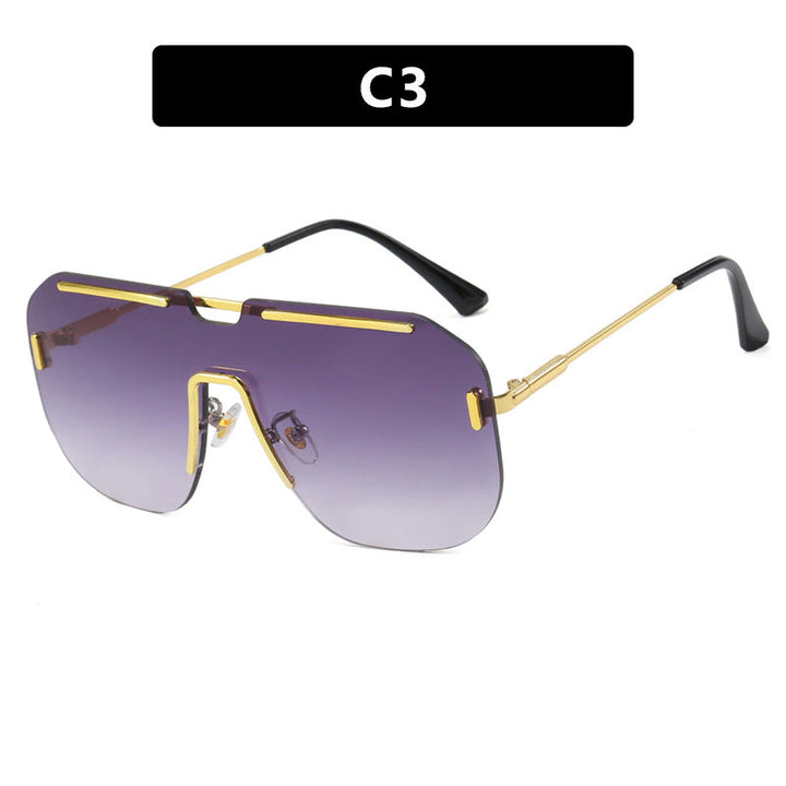 Women's geometric sunglasses with stylish metal frame and UV protection Kalsten