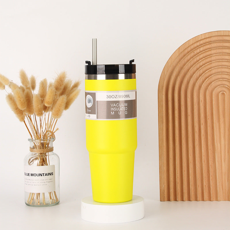 Unisex Insulated Drinking Cup with Integrated Straw Kalsten