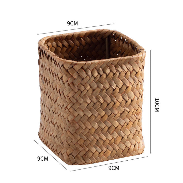 Handcrafted Square Wicker Storage Container Kalsten