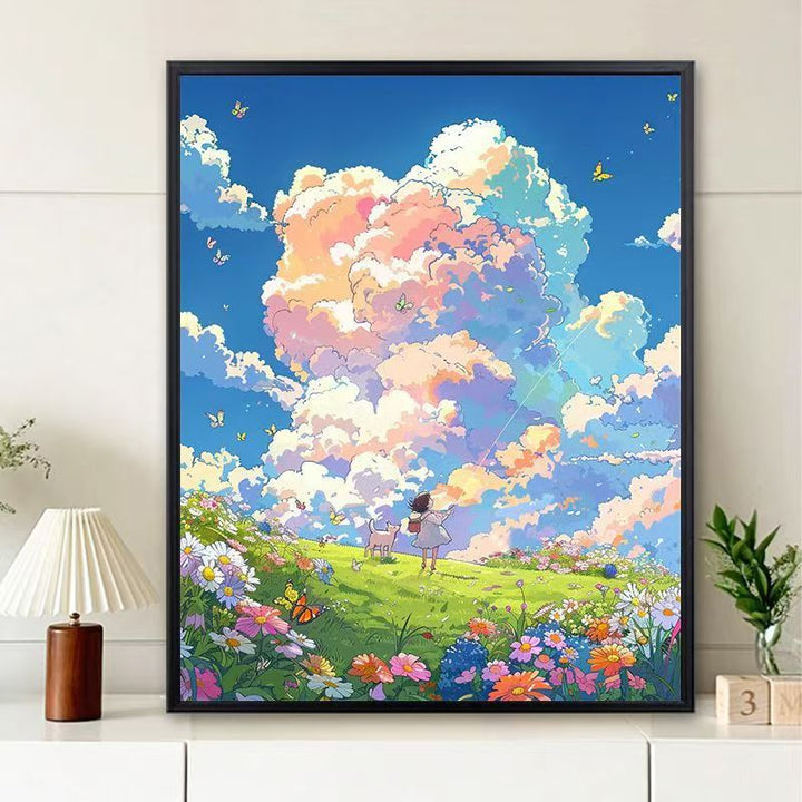 Dreamy Landscape Illustration Canvas Art Kalsten