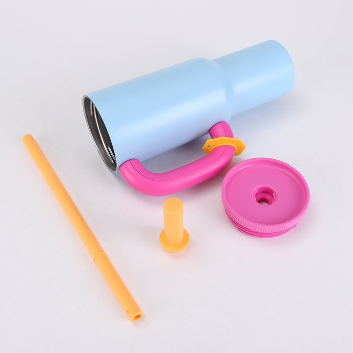 Ladies stylish insulated cup with straw Kalsten