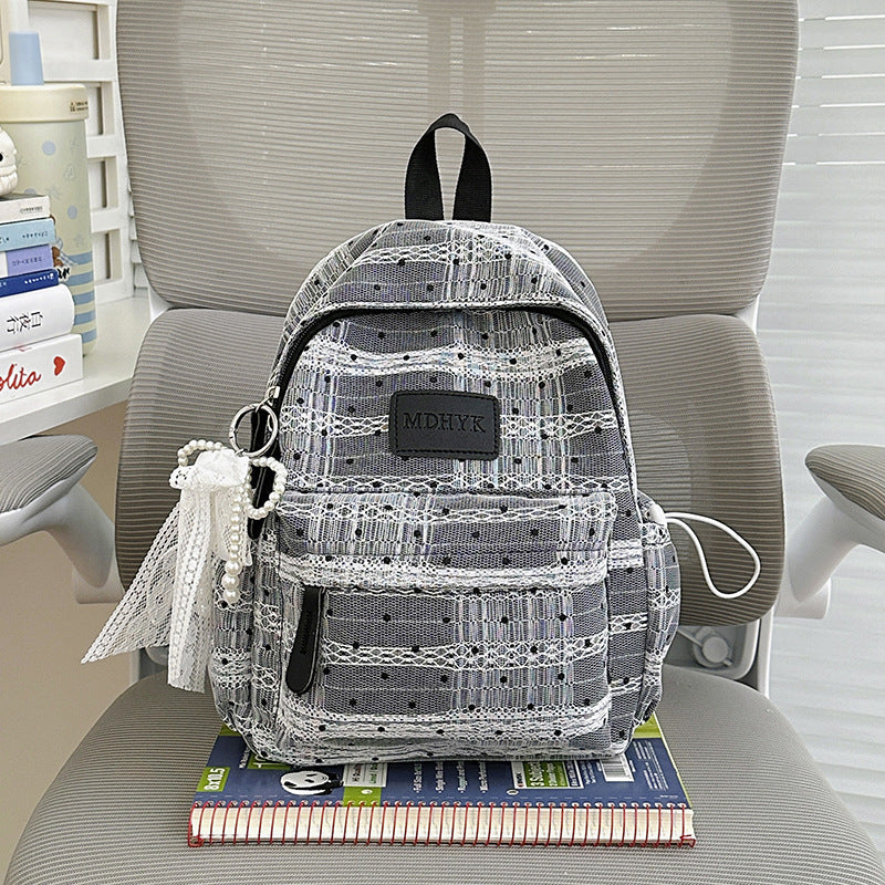 Chic Textured Mini School Backpack