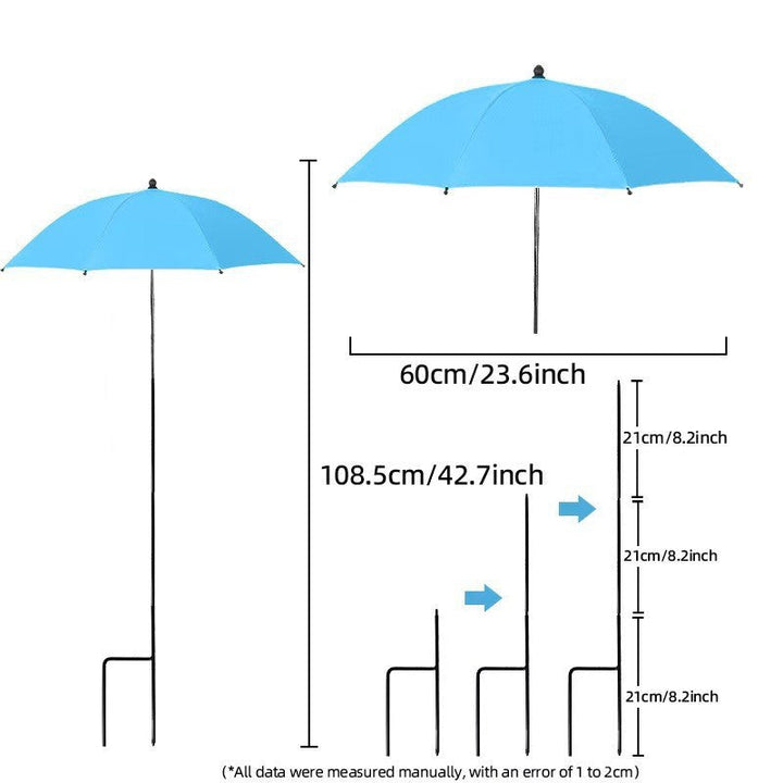 Women's sun protection umbrella with flexible tripod Kalsten