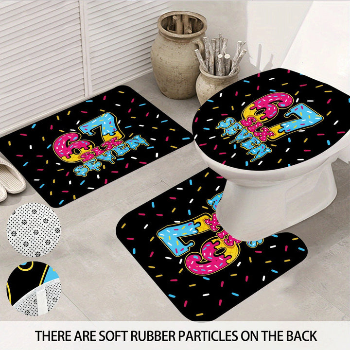 Colorful Dessert-Themed Bathroom Set Kalsten